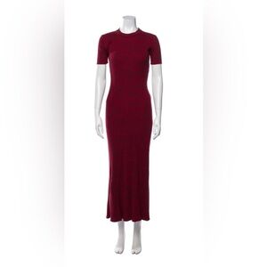 Anna Quan burgundy midi dress sz M (rrp $395)